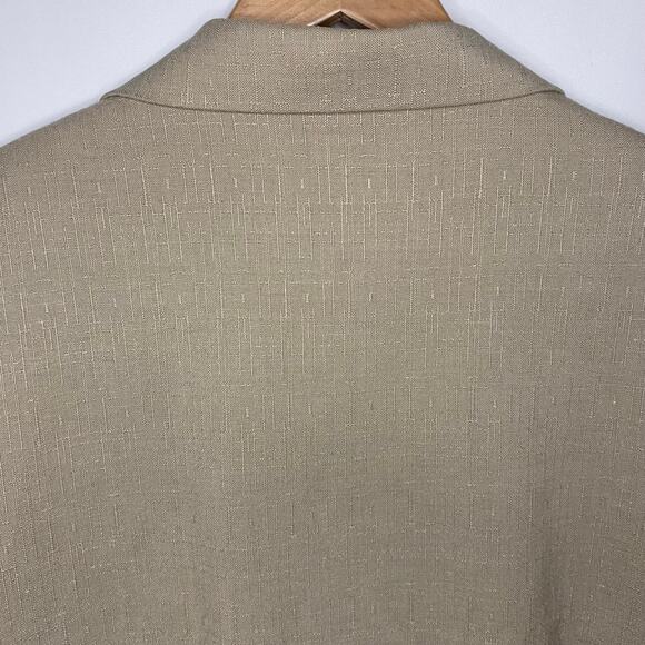 Joanna Petite| Women's vintage beige collared jacket blazer - Picture 10 of 16